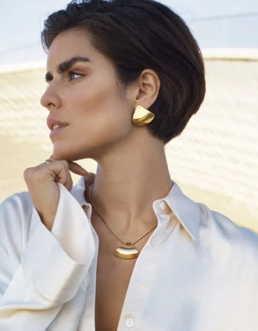 MELROSE STUDS L GOLD EDBLAD OUTLET -70%