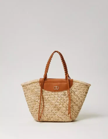WOVEN STRAW SHOPPER ΤΣΑΝΤΑ TWINSET new arrivals 2