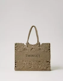 WOVEN STRAW SHOPPER ΤΣΑΝΤΑ TWINSET new arrivals 8