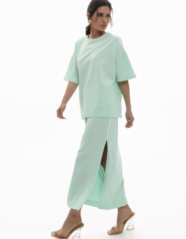 DORA ΦΟΥΤΕΡ OVERSIZED ΜΠΛΟΥΖΑ (AQUA) MAMOUSH ΡΟΥΧΑ 2