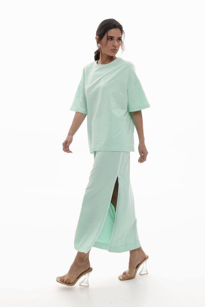 DORA ΦΟΥΤΕΡ OVERSIZED ΜΠΛΟΥΖΑ (AQUA) MAMOUSH BLOUSES 37