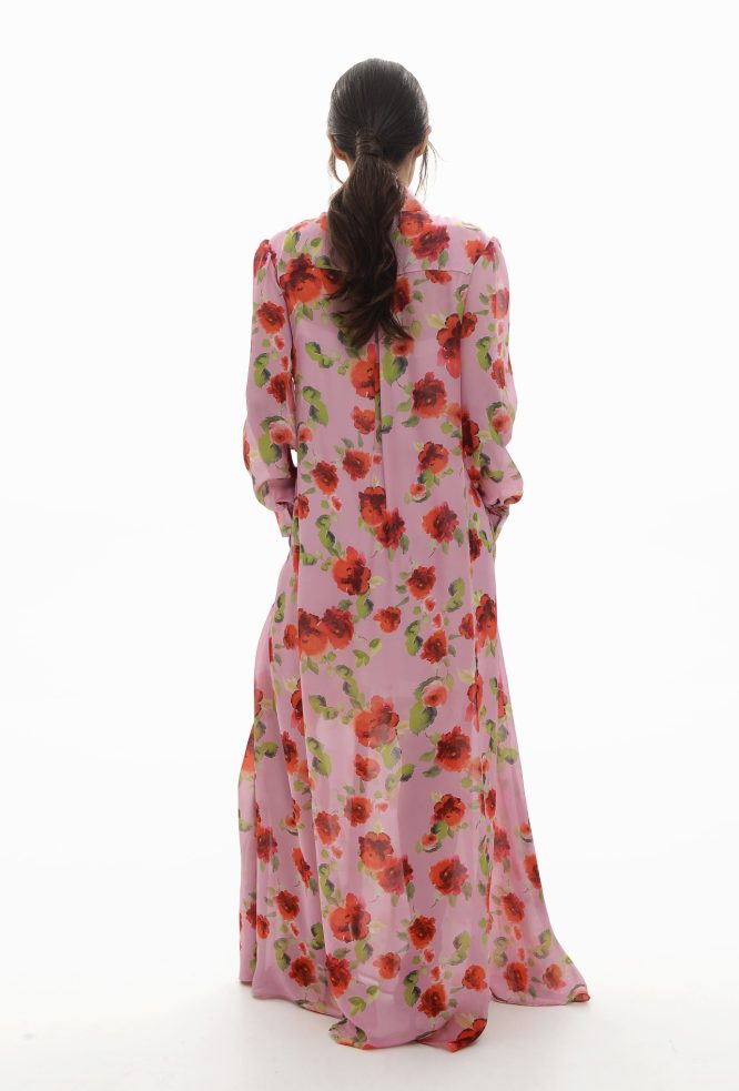 ILEKTRA ΜΑΚΡΥ ΦΟΡΕΜΑ (PINK ROSES) MAMOUSH new arrivals 6