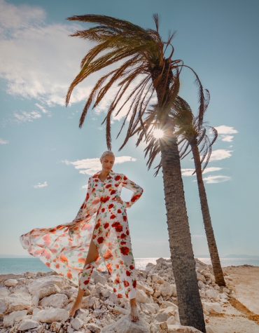 ILEKTRA ΜΑΚΡΥ ΦΟΡΕΜΑ (WHITE ROSES) MAMOUSH OUTLET -70% 2