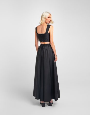 CLAIRE ΦΟΥΣΤΑ ΜΕ ΤΣΕΠΕΣ (BLACK) MAMOUSH OUTLET -70% 2