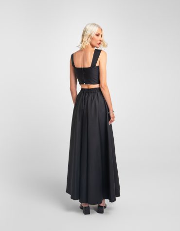 CLAIRE ΦΟΥΣΤΑ ΜΕ ΤΣΕΠΕΣ (BLACK) MAMOUSH new arrivals 2