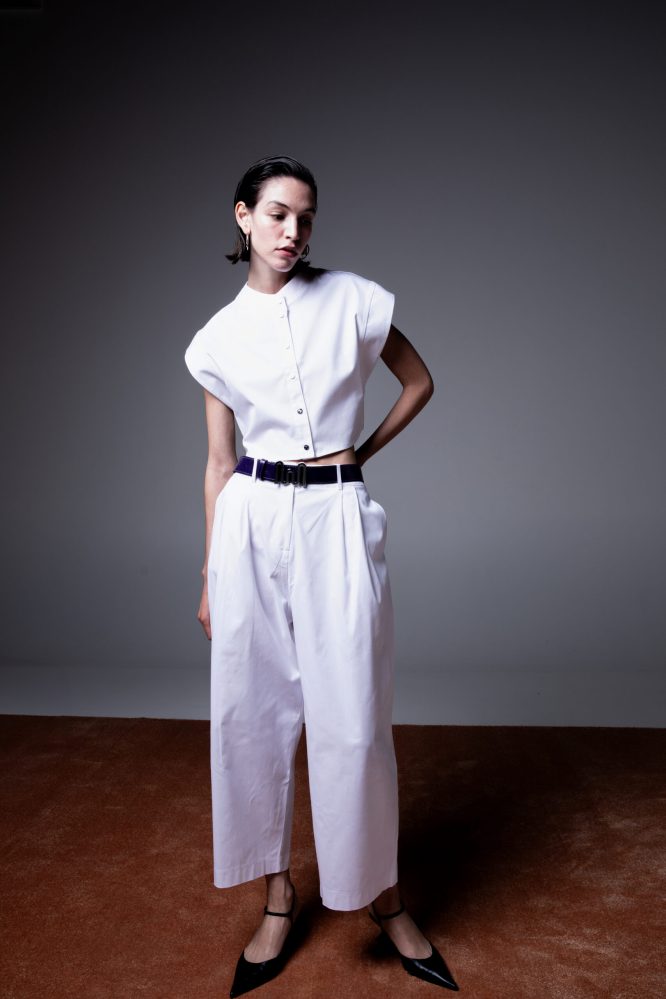 CLASSIC ΠΑΝΤΕΛΟΝΙ CROPPED (WHITE) MILKWHITE ΝΕΕΣ ΑΦΙΞΕΙΣ 3