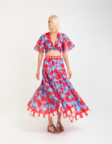 SABINA ΦΟΥΣΤΑ (RED/BLUE) MAMOUSH OUTLET -70% 2