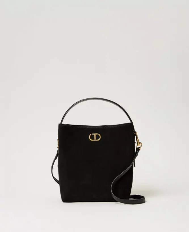 ΔΕΡΜΑΤΙΝΗ ΤΣΑΝΤΑ ΤΥΠΟΥ BUCKET ‘CHELSEA’ TWINSET OUTLET -70% 3