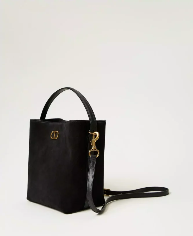 ΔΕΡΜΑΤΙΝΗ ΤΣΑΝΤΑ ΤΥΠΟΥ BUCKET ‘CHELSEA’ TWINSET OUTLET -70% 5