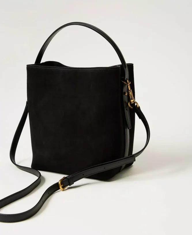 ΔΕΡΜΑΤΙΝΗ ΤΣΑΝΤΑ ΤΥΠΟΥ BUCKET ‘CHELSEA’ TWINSET OUTLET -70% 6