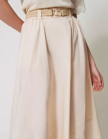 ΒΑΜΒΑΚΕΡΗ ΦΟΥΣΤΑ ΜΕ ΨΑΘΙΝΗ ΖΩΝΗ OVAL T TWINSET ΠΡΟΣΦΟΡΕΣ 2