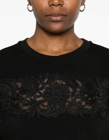 T-SHIRT ΜΕ ΔΑΝΤΕΛΑ TWINSET ΝΕΕΣ ΑΦΙΞΕΙΣ 2