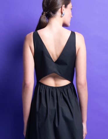‘VICTORIA’ ΒΑΜΒΑΚΕΡΟ ΜΙΝΤΙ ΦΟΡΕΜΑ (BLACK) MAMOUSH new arrivals 2