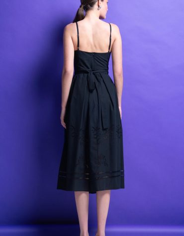 ‘KIMBERLY’ ΒΑΜΒΑΚΕΡΟ ΜΙΝΤΙ ΦΟΡΕΜΑ ΜΕ ΚΕΝΤΗΜΑ (BLACK) MAMOUSH new arrivals 2