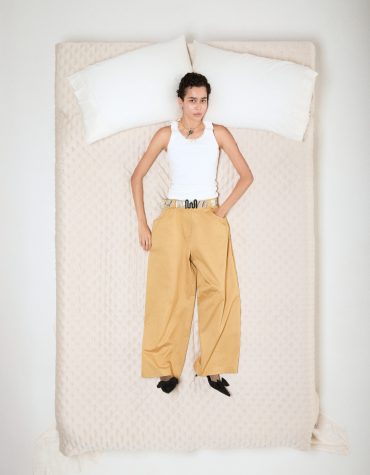 ΦΑΡΔΥ ΠΑΝΤΕΛΟΝΙ (CAMEL) MILKWHITE OUTLET -70% 2