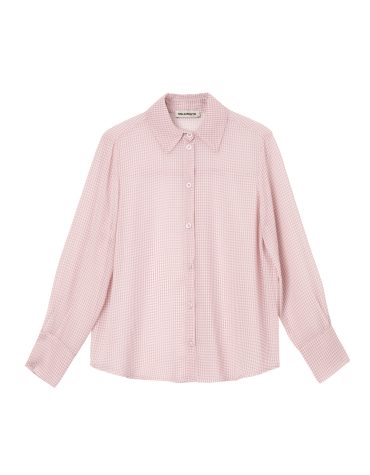 ΚΑΡΟ ΠΟΥΚΑΜΙΣΟ (PINK CHECK) MILKWHITE new arrivals