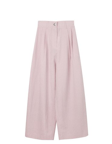 CLASSIC ΠΑΝΤΕΛΟΝΙ CROPPED (PINK CHECK) MILKWHITE new arrivals