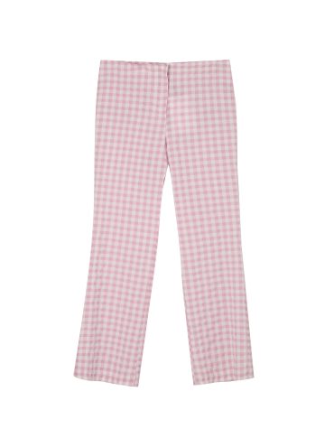 ΚΑΡΟ CROPPED ΠΑΝΤΕΛΟΝΙ (VICHY PINK) MILKWHITE OUTLET -70% 2