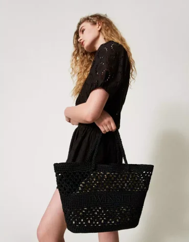 ΤΣΑΝΤΑ SHOPPER CROCHET ‘BOHEMIAN’ TWINSET ΠΡΟΣΦΟΡΕΣ 2