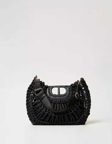 ΤΣΑΝΤΑ SHOPPER 'LILA' ΜΕ ΟΒΑΛ Τ ΛΑΒΗ TWINSET