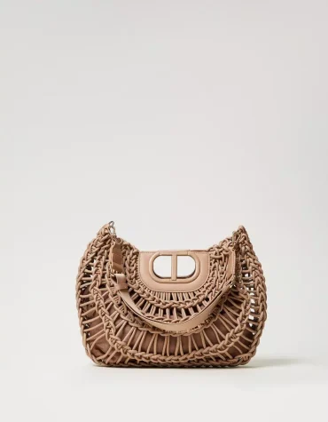 ΤΣΑΝΤΑ SHOPPER 'LILA' ΜΕ ΟΒΑΛ Τ ΛΑΒΗ TWINSET
