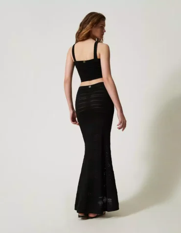 ΜΑΚΡΙA ΦΟYΣΤΑ ΑΠO ΔΙΧΤΥΩΤO ΠΛEΓΜΑ TWINSET OUTLET -70% 2