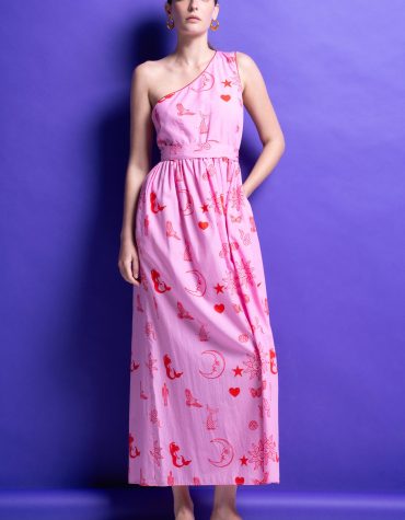 ‘HOLLY’ ΜΙΝΤΙ ΦΟΡΕΜΑ ΜΕ ΕΝΑΝ ΩΜΟ (PINK) MAMOUSH ΝΕΕΣ ΑΦΙΞΕΙΣ