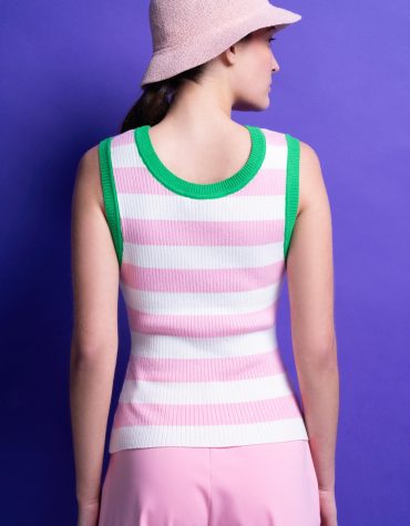 ‘MARINA’ ΡΙΓΕ ΜΠΛΟΥΖΑ (PINK/WHITE) MAMOUSH ΝΕΕΣ ΑΦΙΞΕΙΣ 2