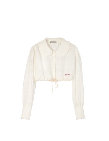 ΚΡΟΠ ΠΟΥΚΑΜΙΣΟ ΜΕ ΓΙΑΚΑ MILKWHITE OUTLET -70% 2