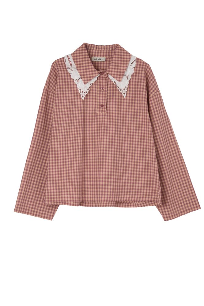 POLO ΠΟΥΚΑΜΙΣΟ (VICHY RED) MILKWHITE ΝΕΕΣ ΑΦΙΞΕΙΣ 2