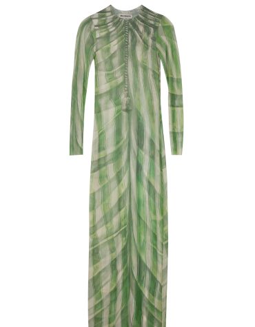PRINTED MESH DRESS MILKWHITE ΝΕΕΣ ΑΦΙΞΕΙΣ