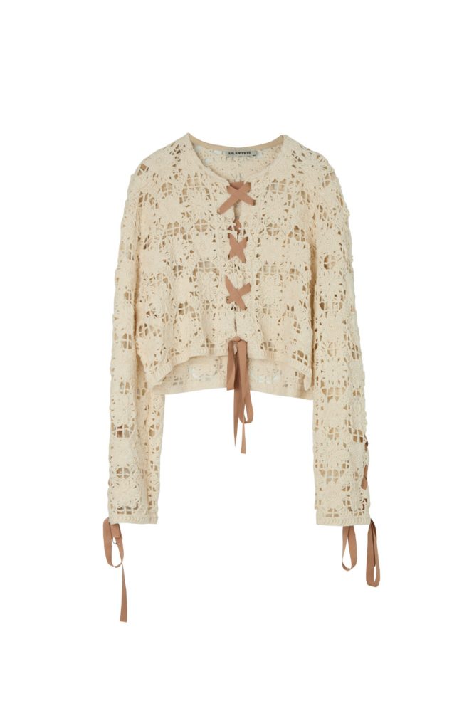 CROCHET JACKET MILKWHITE ΝΕΕΣ ΑΦΙΞΕΙΣ 3
