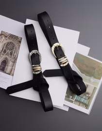 "DEEP RIVER WOMAN” ΔΕΡΜΑΤΙΝΗ ΖΩΝΗ (BLACK) INDIVIDUAL