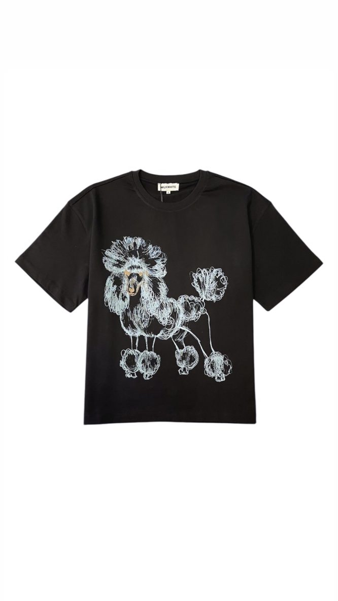DOG T-SHIRT (BLACK) MILKWHITE ΝΕΕΣ ΑΦΙΞΕΙΣ 2