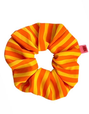 SCRUNCHIES (ORANGE/STRIPES) MAMOUSH