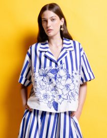 ‘MIRIAM’ ΡΙΓΕ ΜΙΝΤΙ ΦΟΥΣΤΑ (BLUE STRIPES) MAMOUSH ΝΕΕΣ ΑΦΙΞΕΙΣ