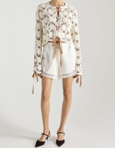 CROCHET JACKET MILKWHITE OUTLET -70% 2