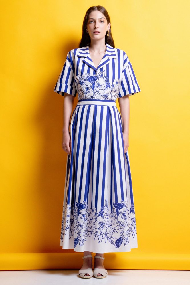 ‘MIRIAM’ ΡΙΓΕ ΜΙΝΤΙ ΦΟΥΣΤΑ (BLUE STRIPES) MAMOUSH ΝΕΕΣ ΑΦΙΞΕΙΣ 5