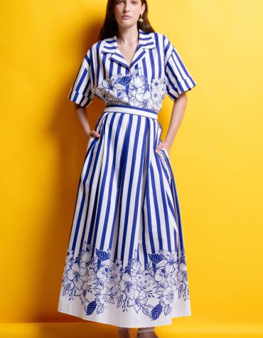 ‘MIRIAM’ ΡΙΓΕ ΜΙΝΤΙ ΦΟΥΣΤΑ (BLUE STRIPES) MAMOUSH ΠΡΟΣΦΟΡΕΣ