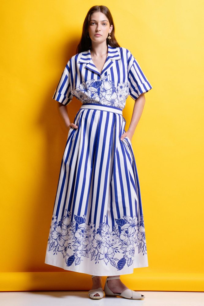 ‘MIRIAM’ ΡΙΓΕ ΜΙΝΤΙ ΦΟΥΣΤΑ (BLUE STRIPES) MAMOUSH ΝΕΕΣ ΑΦΙΞΕΙΣ 3