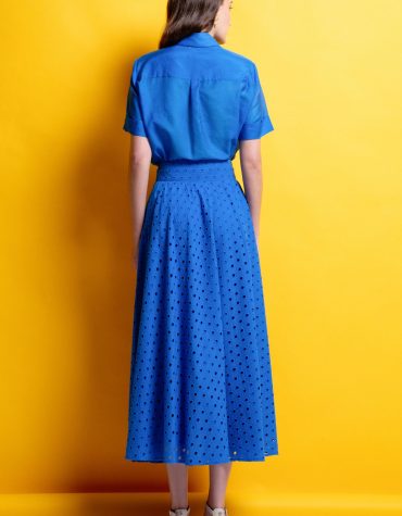 ‘LYDIA’ ΚΙΠΟΥΡ ΜΙΝΤΙ ΦΟΥΣΤΑ (BLUE) MAMOUSH OUTLET -70% 2