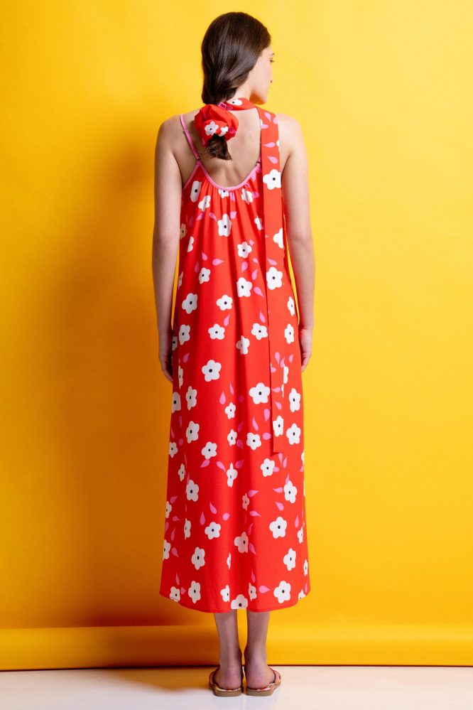 ‘ALMA’ ΜΙΝΤΙ ΦΟΡΕΜΑ (RED/DAISIES) MAMOUSH ΝΕΕΣ ΑΦΙΞΕΙΣ 4