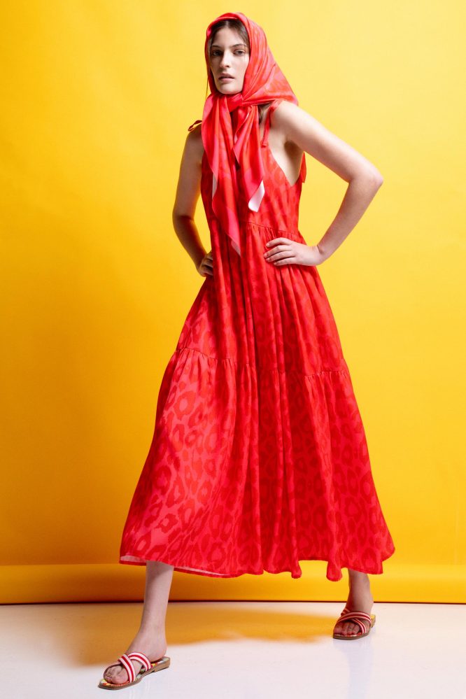 ‘ALYSSA’ ΜΑΝΤΗΛΙ-ΠΑΡΕΟ (PINK/ANIMAL PRINT) MAMOUSH ΝΕΕΣ ΑΦΙΞΕΙΣ 5
