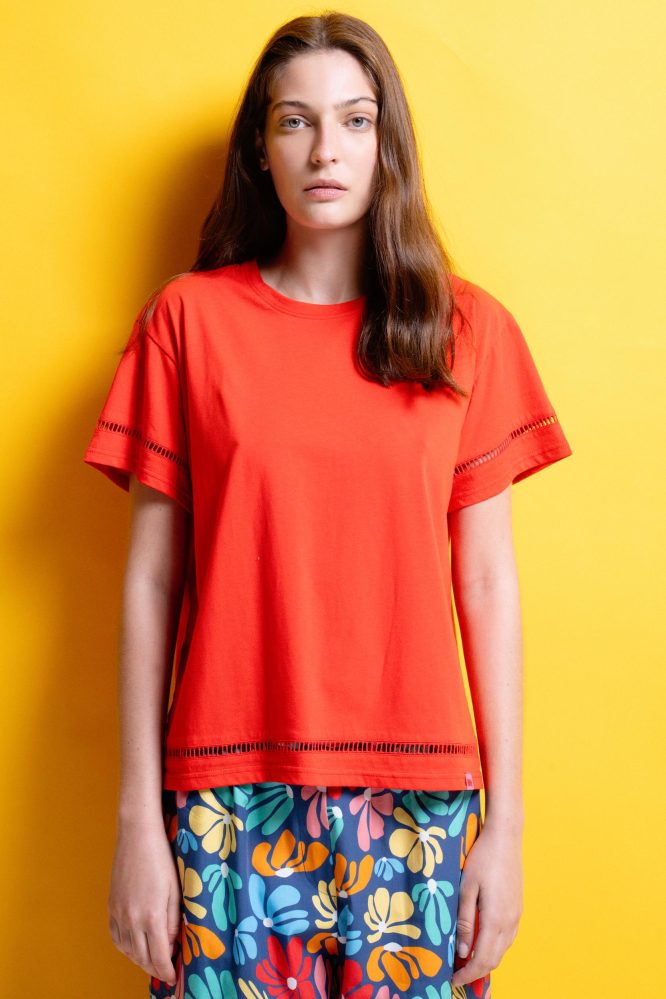 T-SHIRT ΜΟΝΟΧΡΩΜΑ (RED) MAMOUSH ΝΕΕΣ ΑΦΙΞΕΙΣ 3