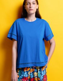 T-SHIRT ΜΟΝΟΧΡΩΜΑ (BLUE) MAMOUSH OUTLET -70% 6