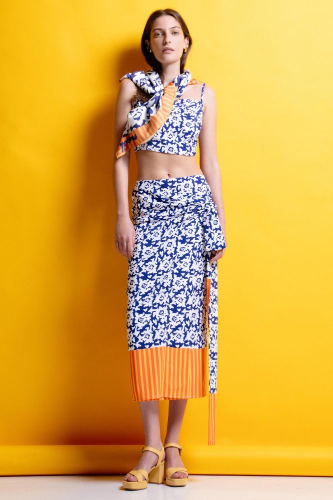 ‘ALYSSA’ ΜΑΝΤΗΛΙ-ΠΑΡΕΟ (BLUE/WHITE) MAMOUSH ΝΕΕΣ ΑΦΙΞΕΙΣ 5
