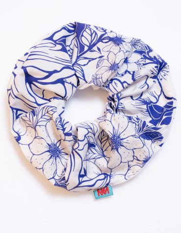 SCRUNCHIES (BLUE STRIPES) MAMOUSH