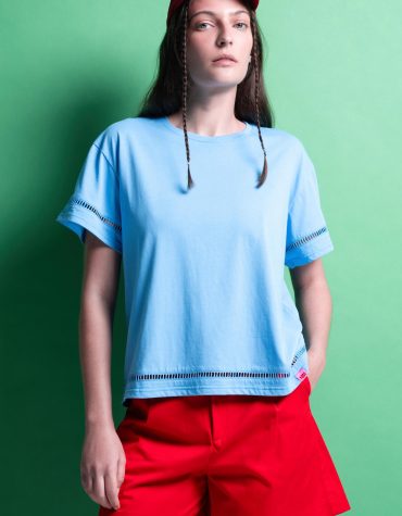 T-SHIRT ΜΟΝΟΧΡΩΜΑ (LIGHT BLUE) MAMOUSH ΠΡΟΣΦΟΡΕΣ