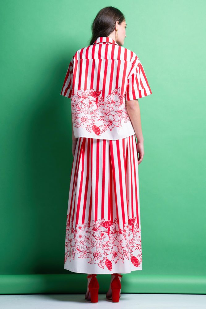 ‘MIRIAM’ ΡΙΓΕ ΜΙΝΤΙ ΦΟΥΣΤΑ (RED STRIPES) MAMOUSH ΝΕΕΣ ΑΦΙΞΕΙΣ 3