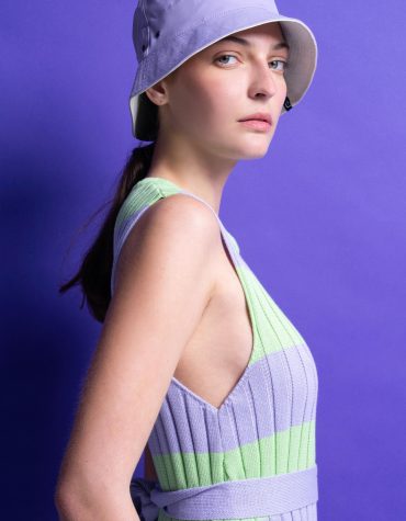 ‘MOLLY’ ΡΙΓΕ ΠΛΕΚΤΟ ΦΟΡΕΜΑ (MINT/LILAC) MAMOUSH OUTLET -70% 2